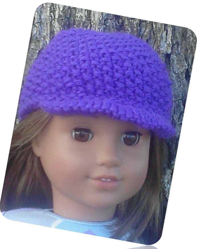 Savannah Hat Pattern for 18-inch Dolls: A Magic Loop Knitting Design by Please Excuse My Dear Aunt Sally pattern preview