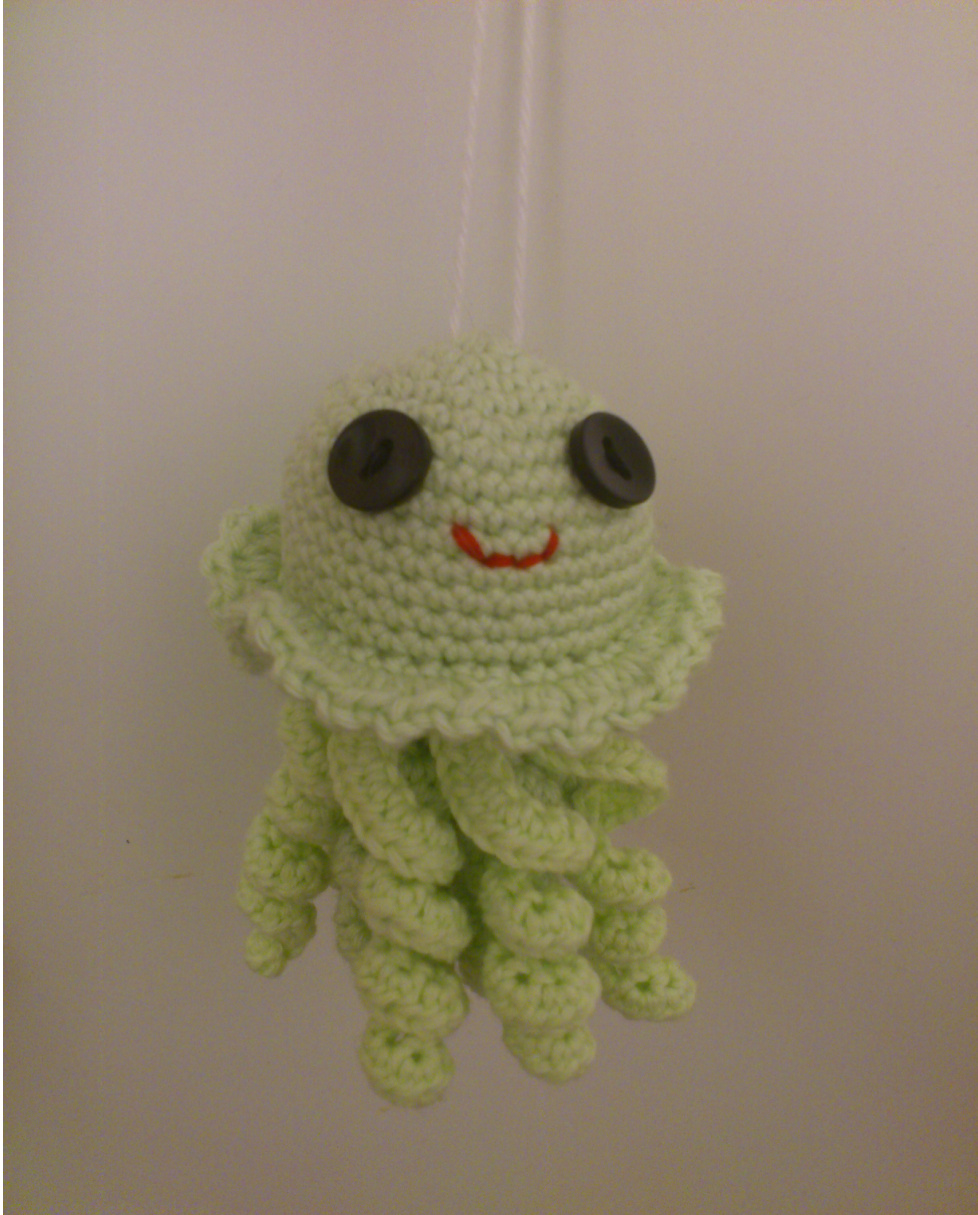 Crochet Pattern for Jellyfish Amigurumi Toy - Advanced Beginner Level Tutorial and Guide pattern preview