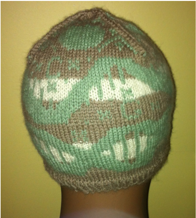 Central Dogma Inspired Knitting Pattern: DNA, RNA, and Protein Hat Design by Melissa Michelitsch pattern preview