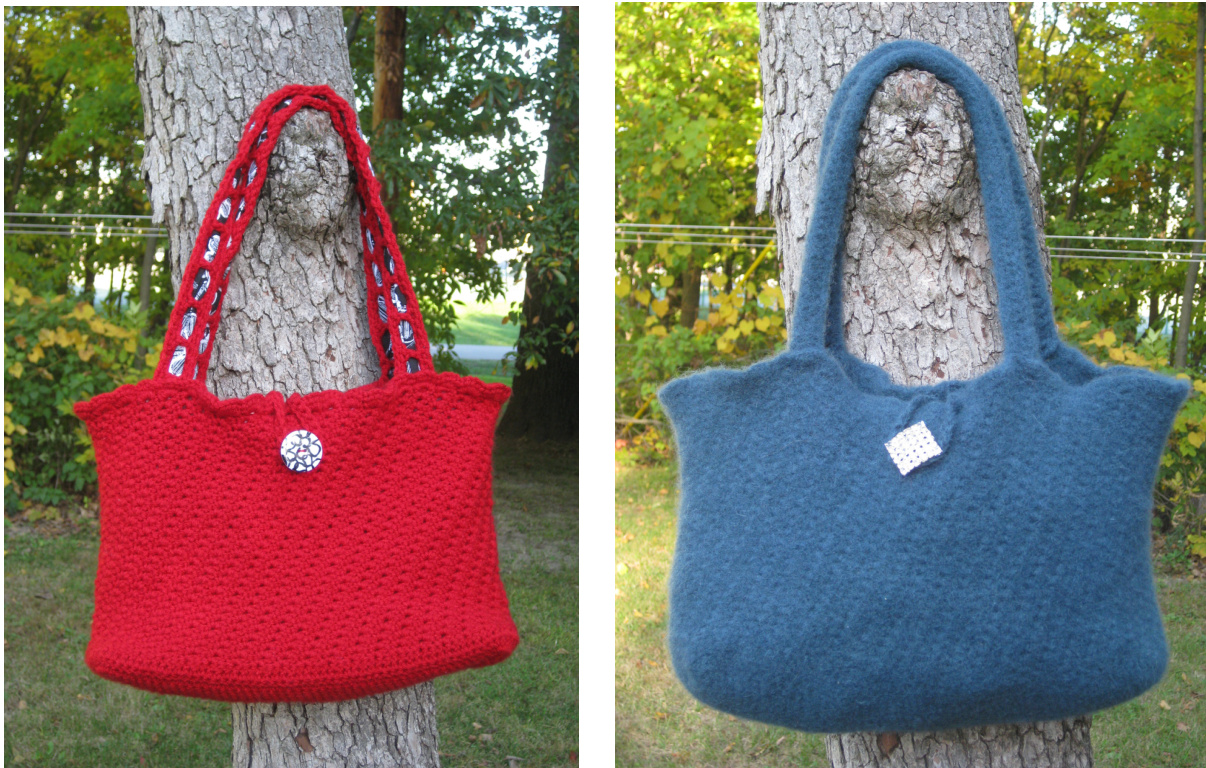 Crochet Pattern: Customizable Purse with Lining or Felted Options, Advanced Beginner Friendly, Various Sizes pattern preview