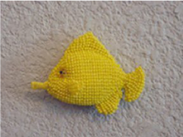 FIBERSPRCE Beaded Aquarium Series: Yellow Tang P-12 Knitting Pattern and Techniques Guide pattern preview