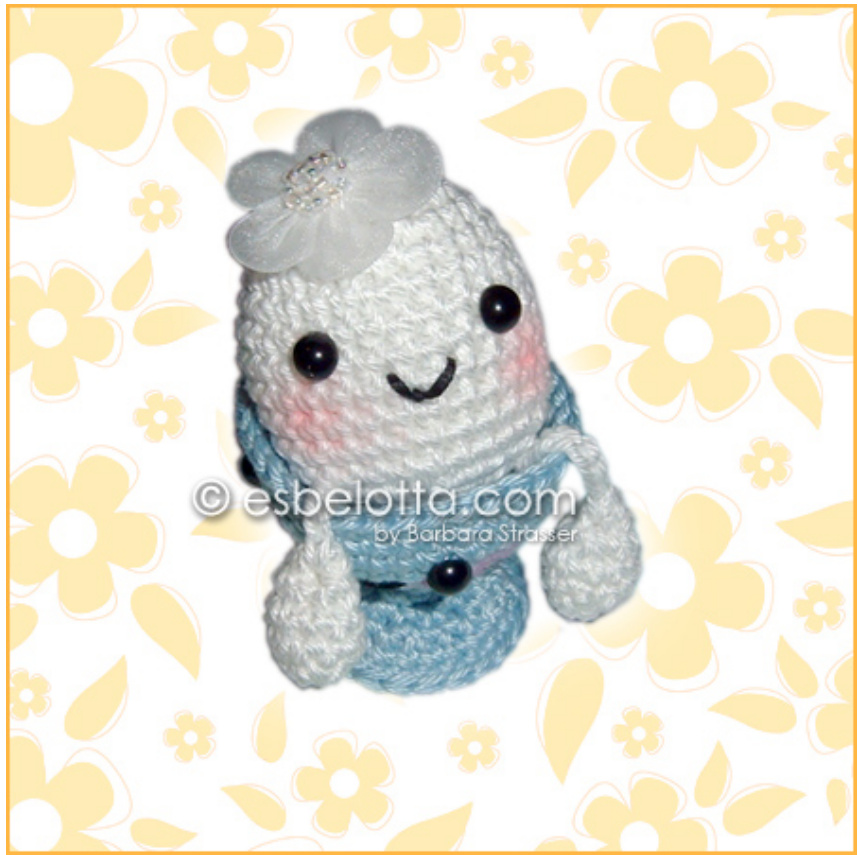 Amigurumi Hakelanleitung für Frau Eierkopf und Herrn Eierbecher von Barbara Strasser - Kostenlose Anleitung für Privatgebrauch pattern preview