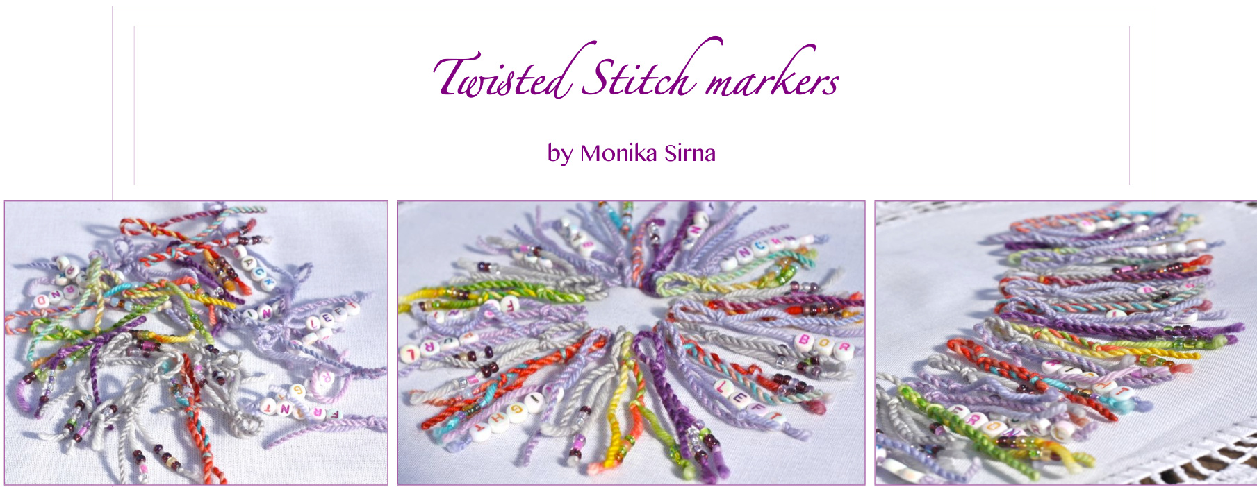 Upcycling Handpainted Yarns into Twisted, Fancy, and Functional Stitch Markers for Knitting pattern preview