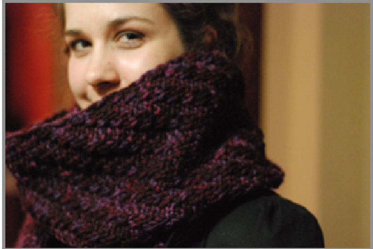 Unisex Reversible Scarf Pattern with Braided Texture for Chunky Yarns and Customizable Lengths pattern preview