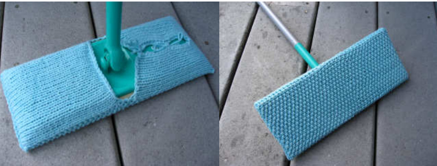 Hand-Knit Nifty Floor Sweeper Cover Pattern for Swiffer Brand Sweepers by Mary F. pattern preview