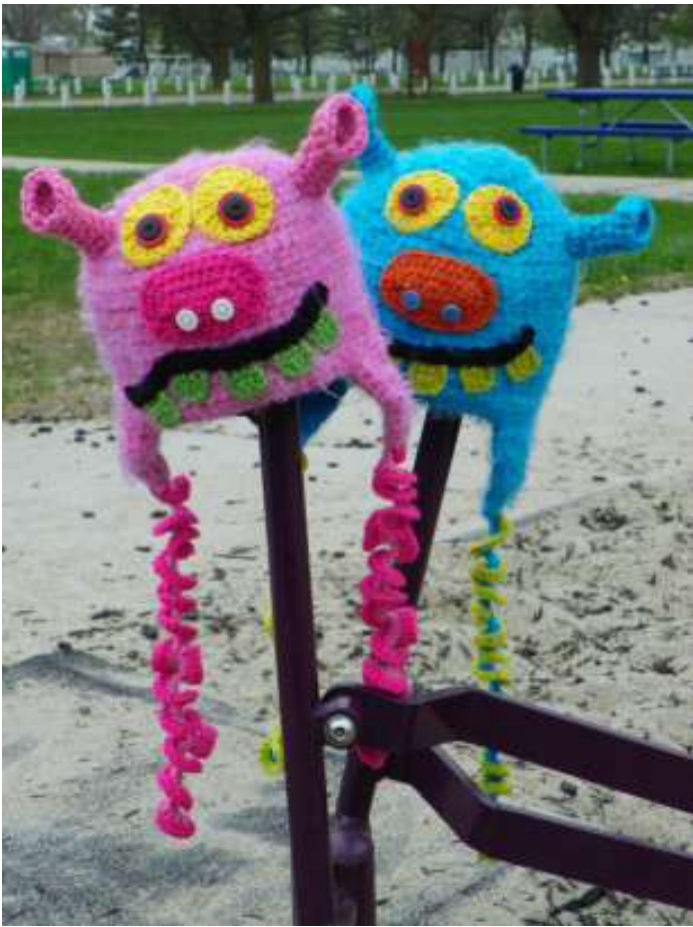 Silly Monster Hat Pattern by Yarn Artists Designs for Various Ages and Sizes pattern preview