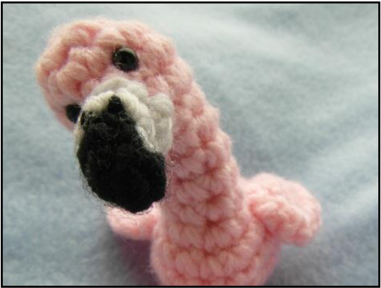 Crochet Pattern for Roy the Friendly Flamingo Amigurumi Toy by Justyna Kacprzak pattern preview