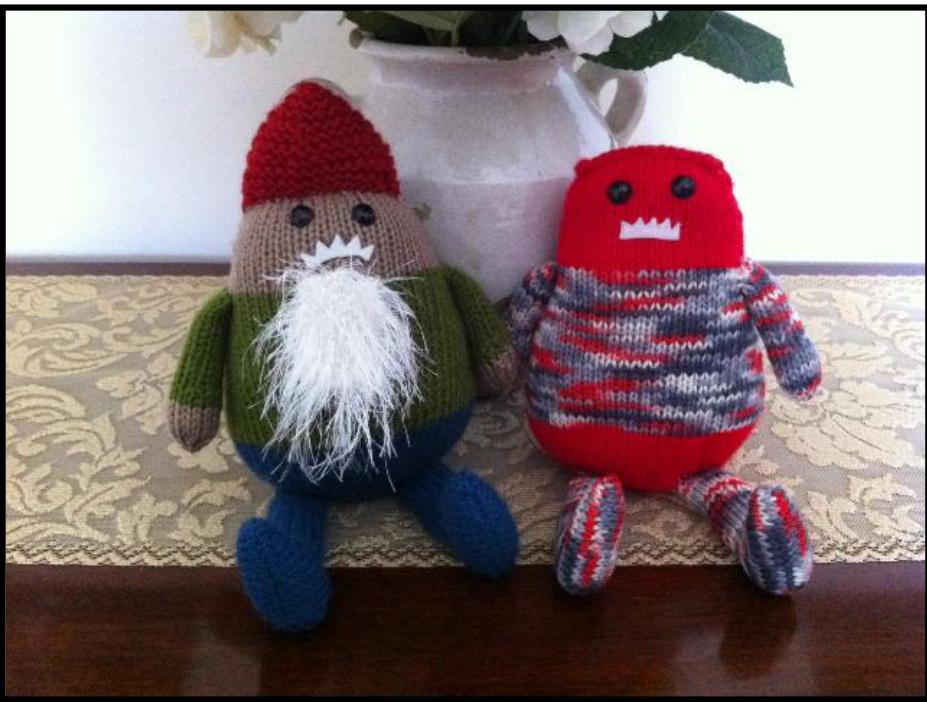 Mischievous Monster Gnome Knitting Pattern by Kimberly Kwon: A Transforming Garden Companion pattern preview