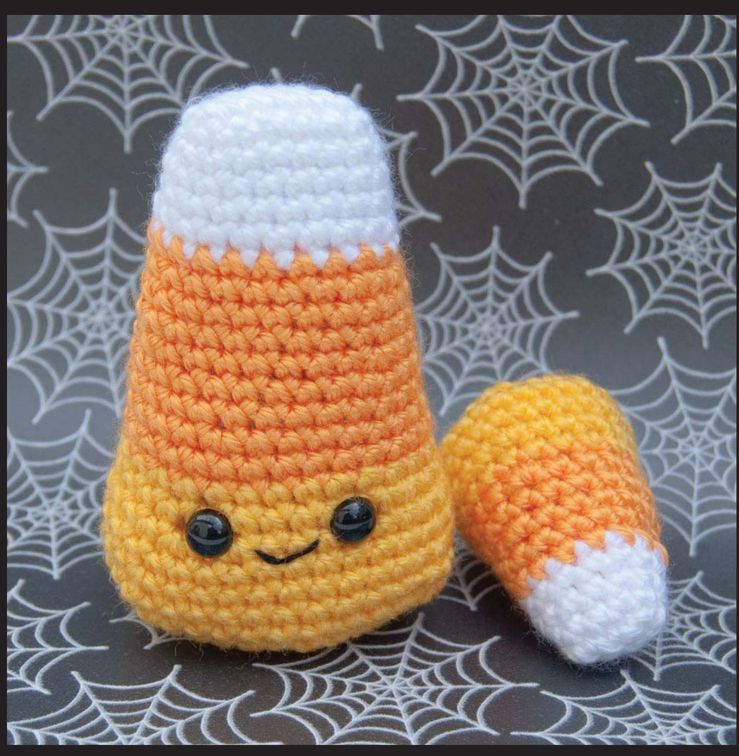 Kawaii Amigurumi Candy Corn Crochet Pattern for Halloween - A Step-by-Step Guide with Materials and Stitch Abbreviations pattern preview