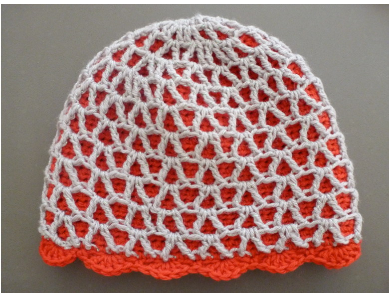 Cozy Double Layer Crochet Beanie Pattern with Optional Lace and Stripes for Adults in DK Yarn pattern preview