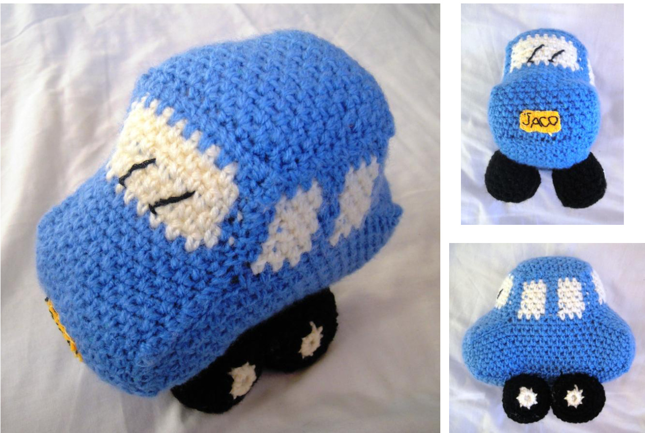 Little Blue Crochet Car Pattern: A Step-by-Step Guide for Crafting a Delightful Vehicle for Kids pattern preview