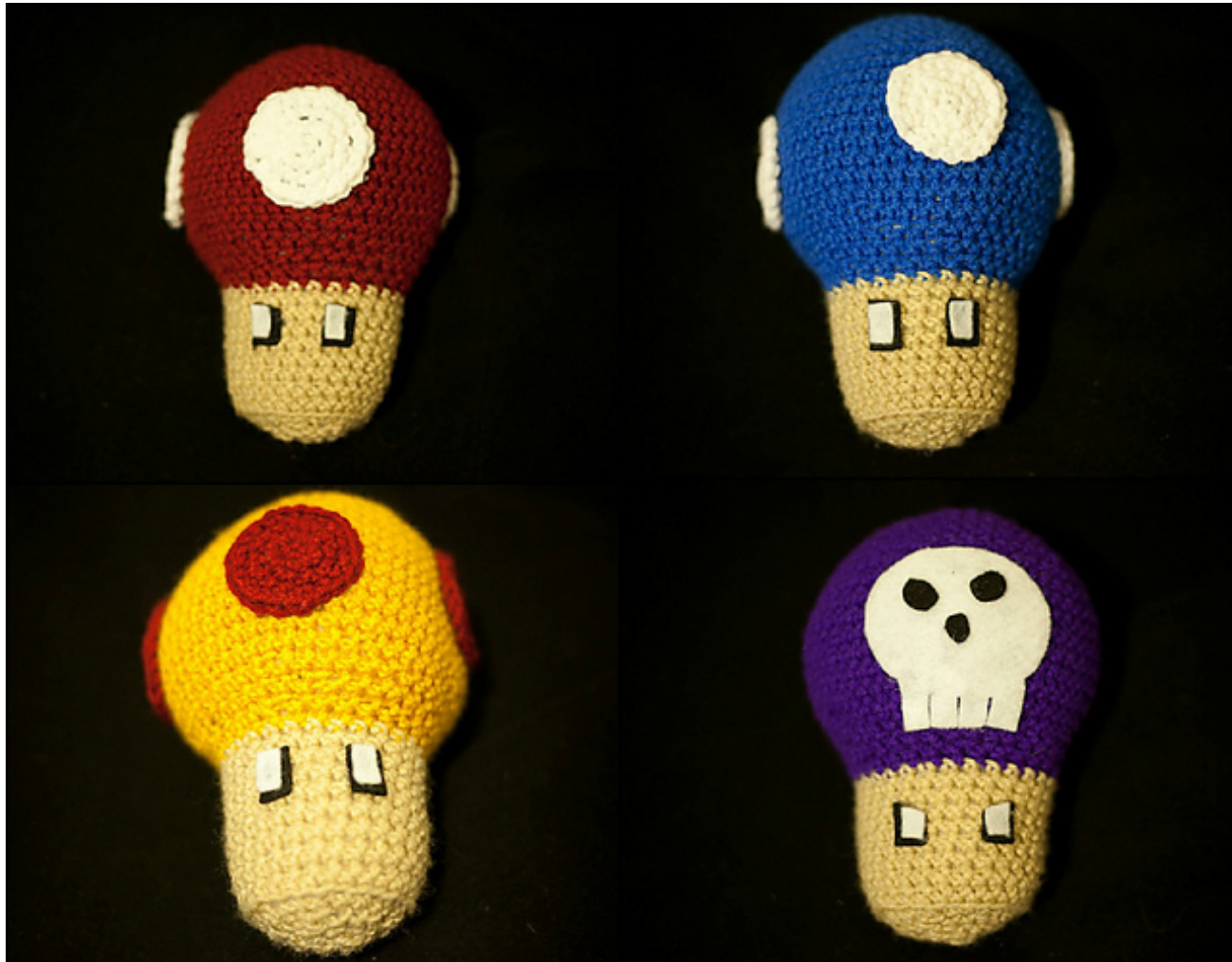 Amigurumi Mario Mushroom Pattern: A Step-by-Step Crochet Guide for Green 1 Up Mushroom Creation pattern preview