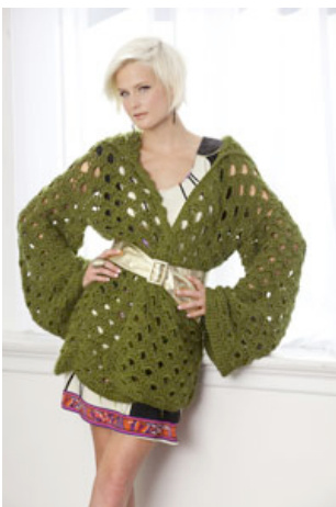 Penny Arcade Jacket Crochet Pattern - Intermediate Level with Detailed Instructions pattern preview