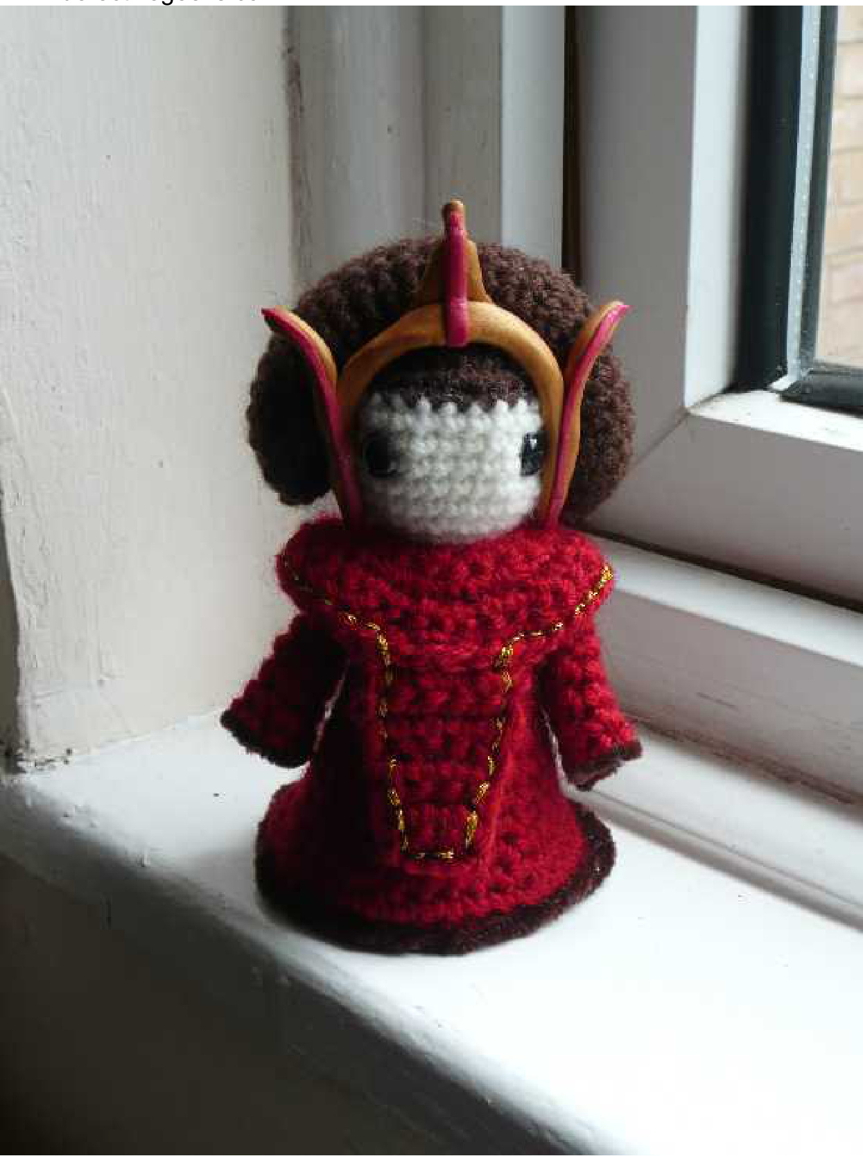 Crochet Pattern for Queen Amidala's Invasion Dress: A Detailed Guide with Materials and Step-by-Step Instructions pattern preview