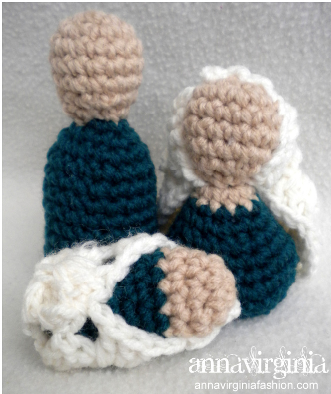 Amigurumi Nativity Set Pattern: Mary, Joseph, Baby Jesus, and Accessories by Anna Virginia Fashion (Crochet Tutorial and Guide) pattern preview