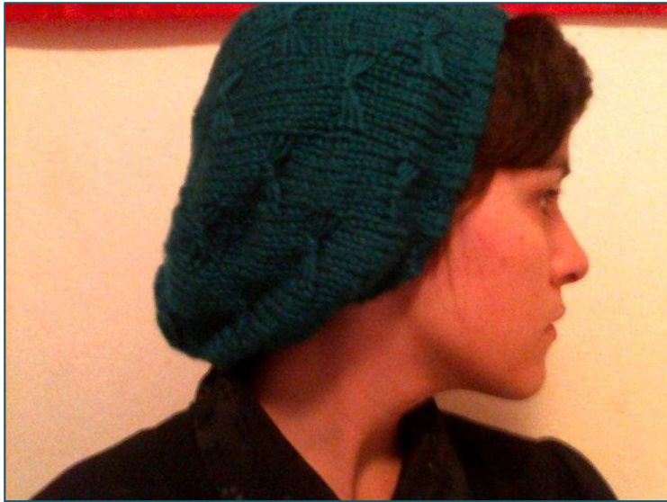 Whiskers on Kittens Slouch Hat Pattern for Personal Use or Charity Knitting Projects pattern preview