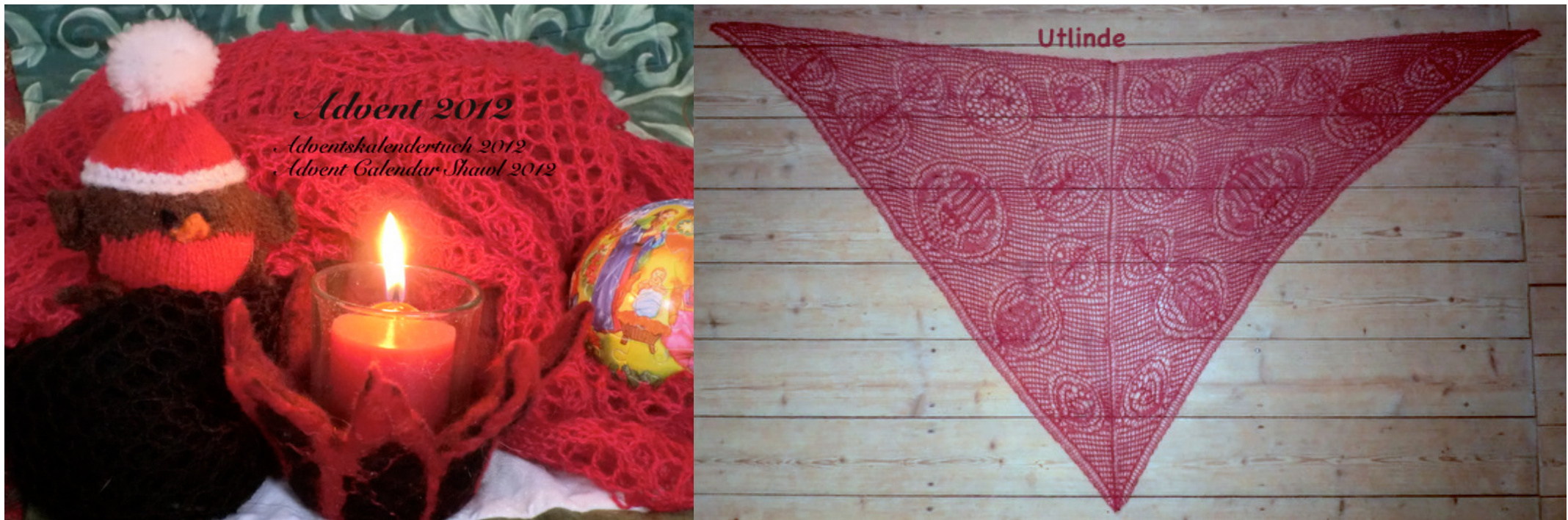 Adventskalendertuch 2012: A Detailed Knitting Pattern for a Christmas Shawl by Utlinde pattern preview