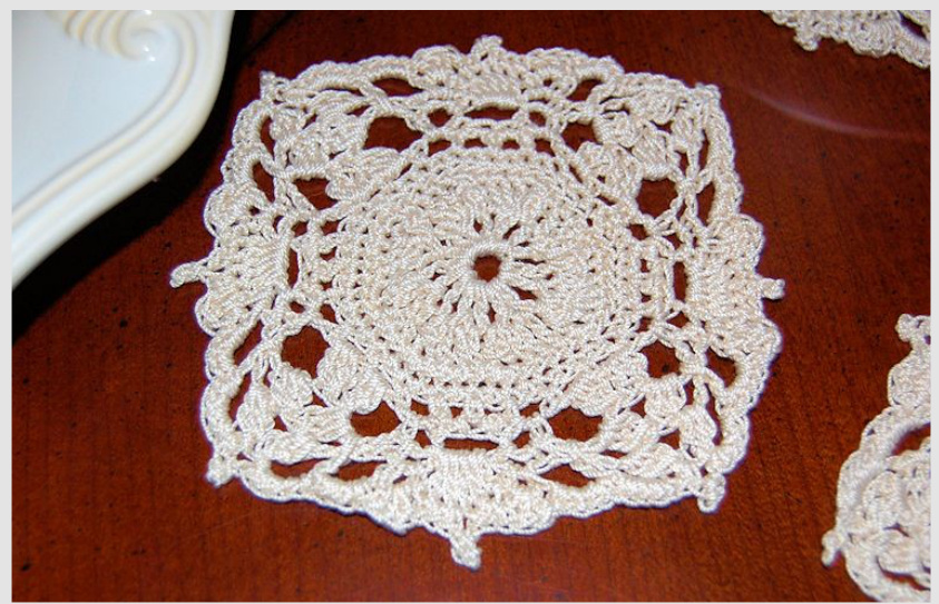 Crochet Coaster Pattern: The Lady Kathryn by Kathryn Thomson - Detailed Step-by-Step Guide with Stitch Instructions pattern preview