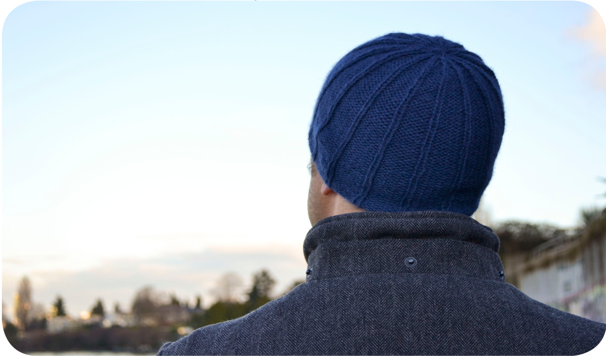 A Hairy Llama Beanie Knitting Pattern by Roxanne Villemaire - Beginner Friendly pattern preview