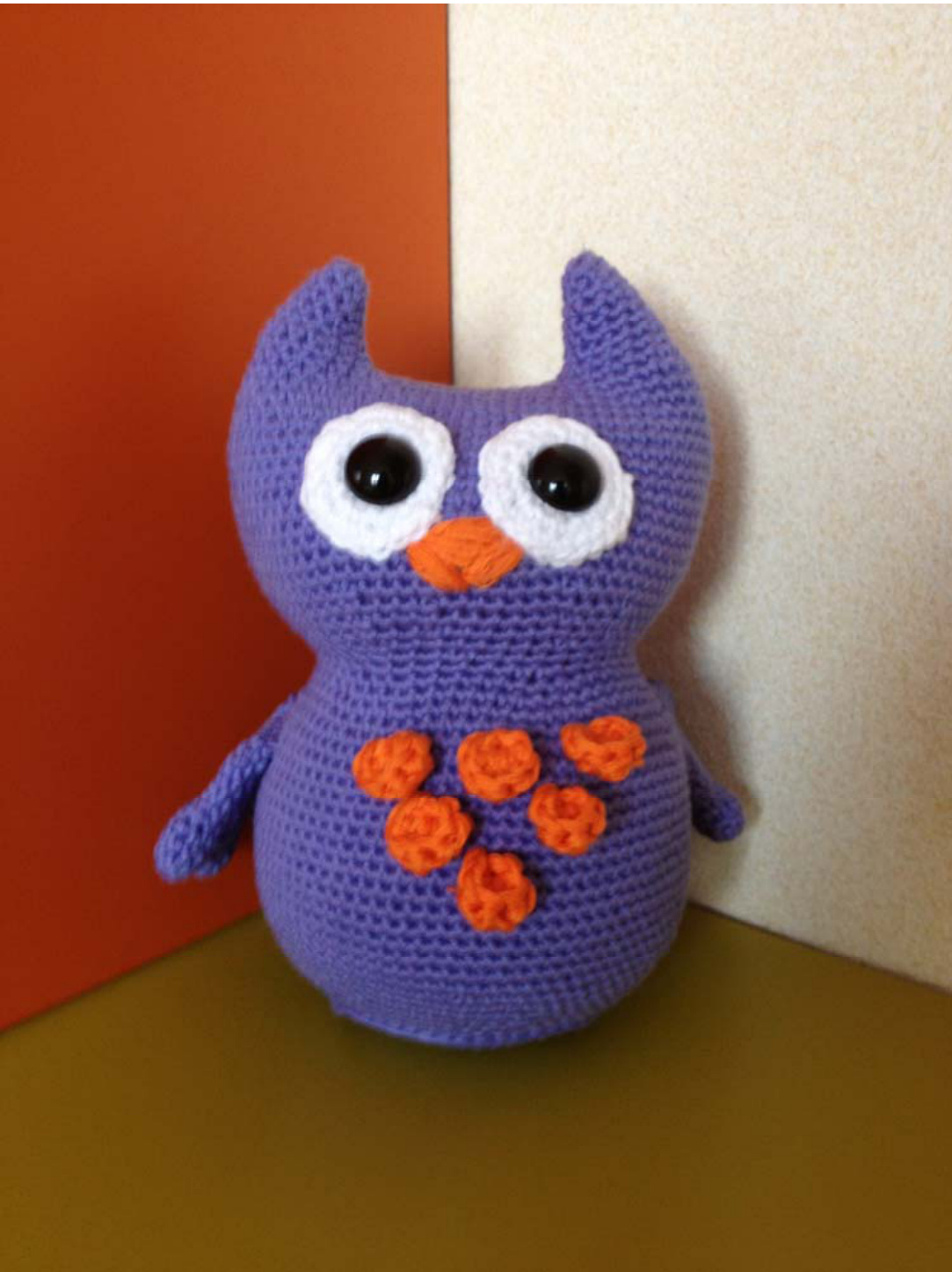 Crochet Pattern for a Purple Owl with Detailed Instructions and Tips pattern preview