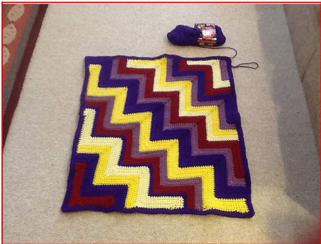 Diagonal Ripple DIY Do It Yourself Instructions by Judith F. Russell, 2013 pattern preview