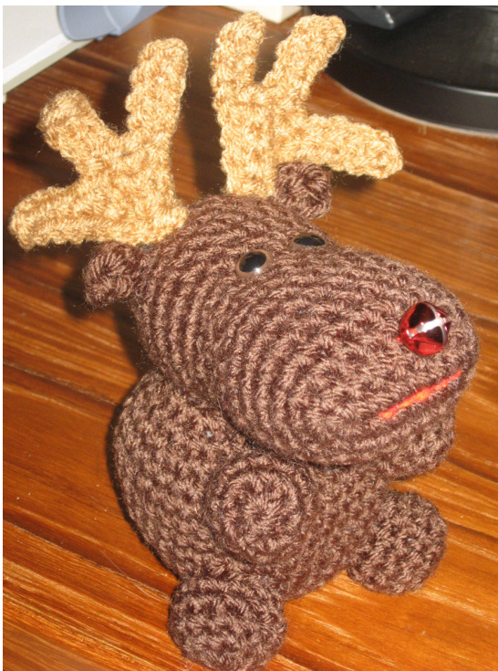 Rudy the Reindeer Amigurumi Pattern: Original Design by Carrie Au - Crochet Tutorial and Guide pattern preview