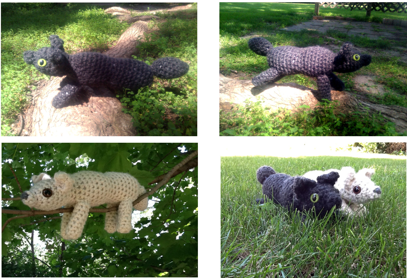 Crochet Pattern for Forest Wolf Amigurumi Toy from Woodland Collection by Pure Joy pattern preview