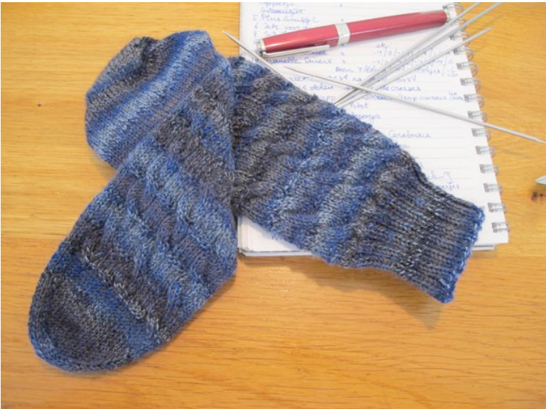 Bestevaer - A Textured Sock Pattern Inspired by Vlissingen Fishermen's Gansey pattern preview