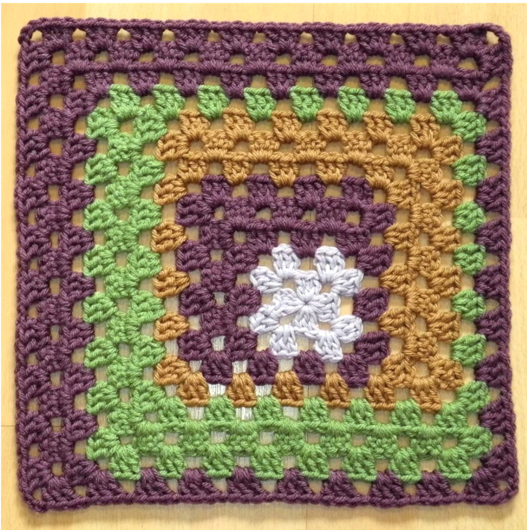 Shake It Up, Granny! 12" Afghan Square Crochet Pattern by Shan Sevcik - Version 1.0642013 pattern preview