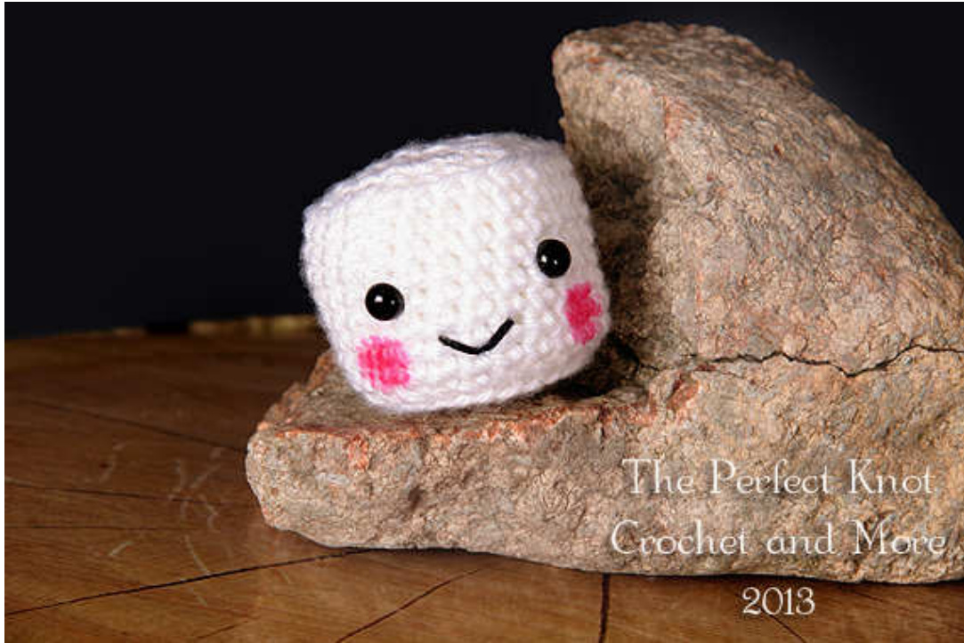 Campfire the Mini Marshmallow Amigurumi Crochet Pattern with Detailed Instructions and Materials List pattern preview