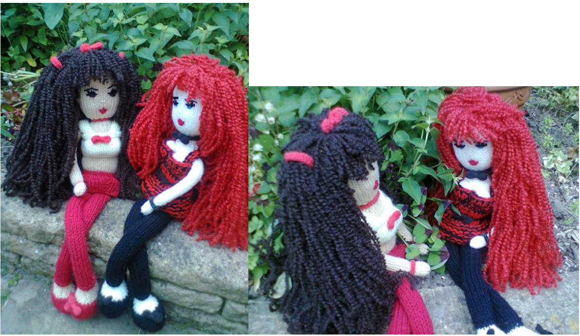 Detailed Knitting Pattern for Customizable Dolls with Stylish Hair and Accessories pattern preview