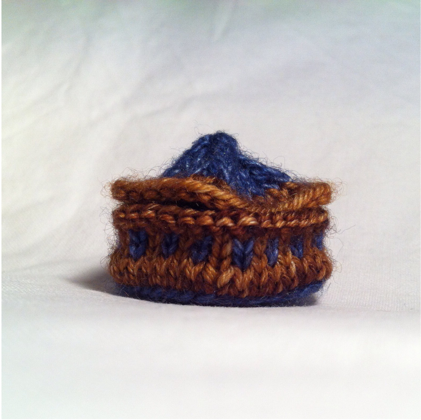 Knitted Chocolate Frog Box Pattern Inspired by Bowtykes' Design pattern preview