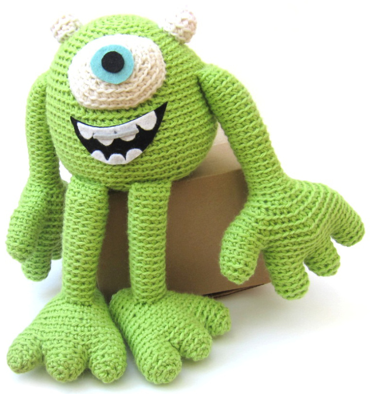 FreshStitches Amigurumi: Detailed Crochet Pattern for Mike the Monster from Monsters University pattern preview