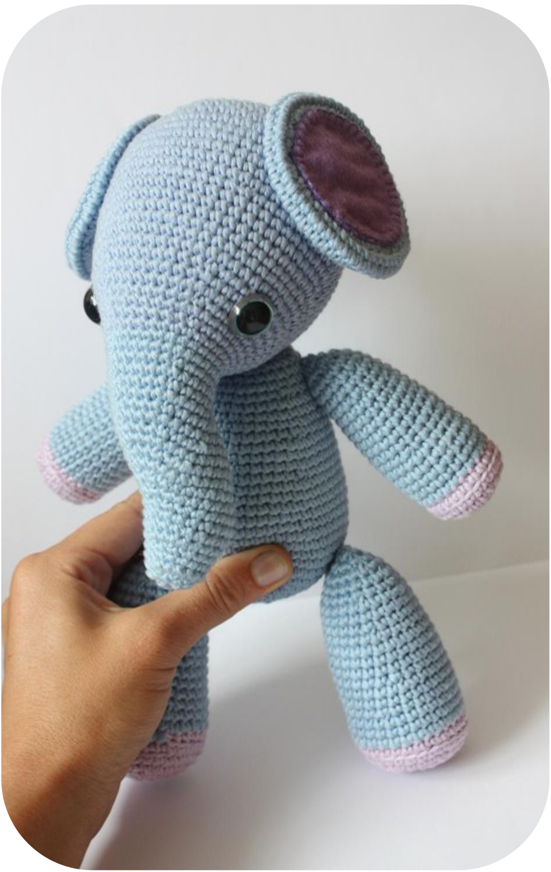 Amigurumi Mio the Elephant Pattern: Detailed Crochet Instructions and Photos for Creating a Cute Elephant Toy pattern preview