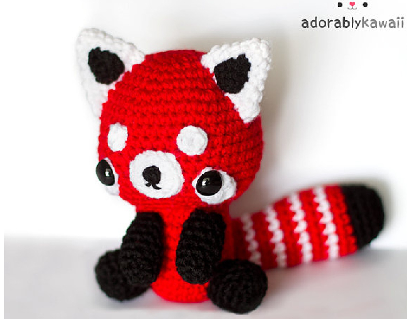 Red Panda Amigurumi Crochet Pattern by Adorably Kawaii - Detailed Instructions and Materials pattern preview