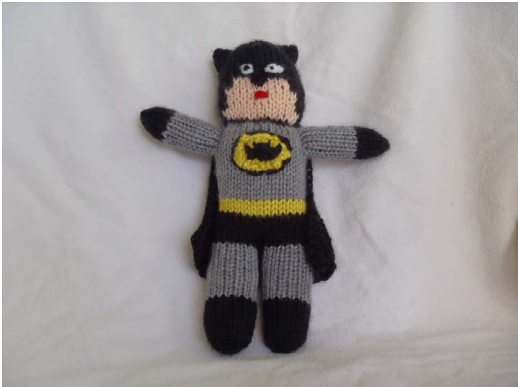 Batman Knitted Toy Pattern by Stana D. Sortor - Detailed Instructions and Techniques pattern preview