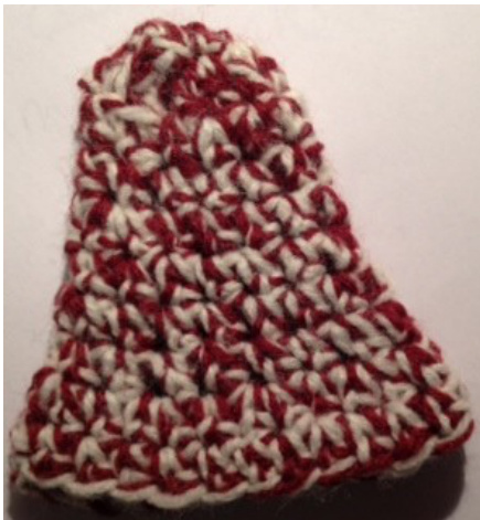 Crochet Pattern for a Small Bell Ornament Using Tweed and Sport Yarn pattern preview