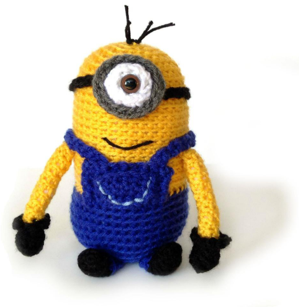 Comprehensive Crochet Pattern for a One-Eyed Minion from Despicable Me - Detailed Instructions and Material List pattern preview