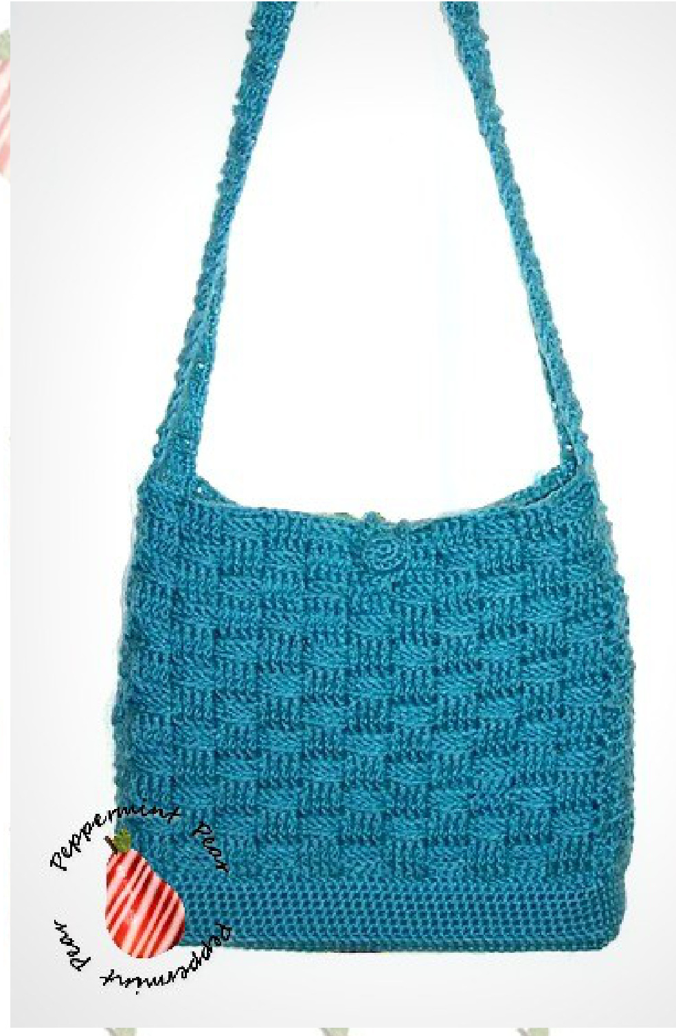 Detailed Basket Weave Bag Crochet Pattern by Stacey Chaffee of Peppermint Pear pattern preview