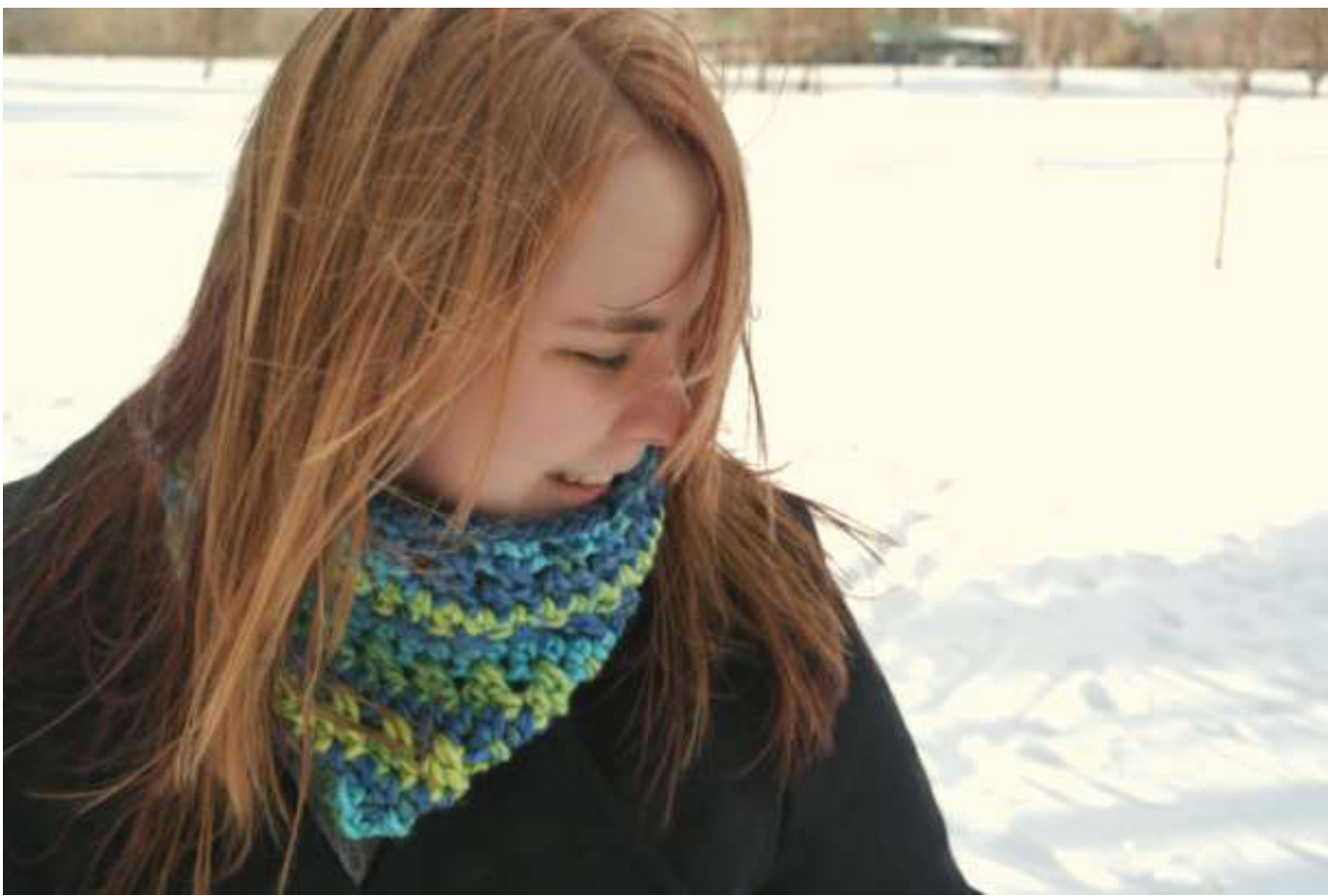 Free Crochet Pattern: Quick and Cozy One-Skein Cowl Using Bulky Yarn pattern preview