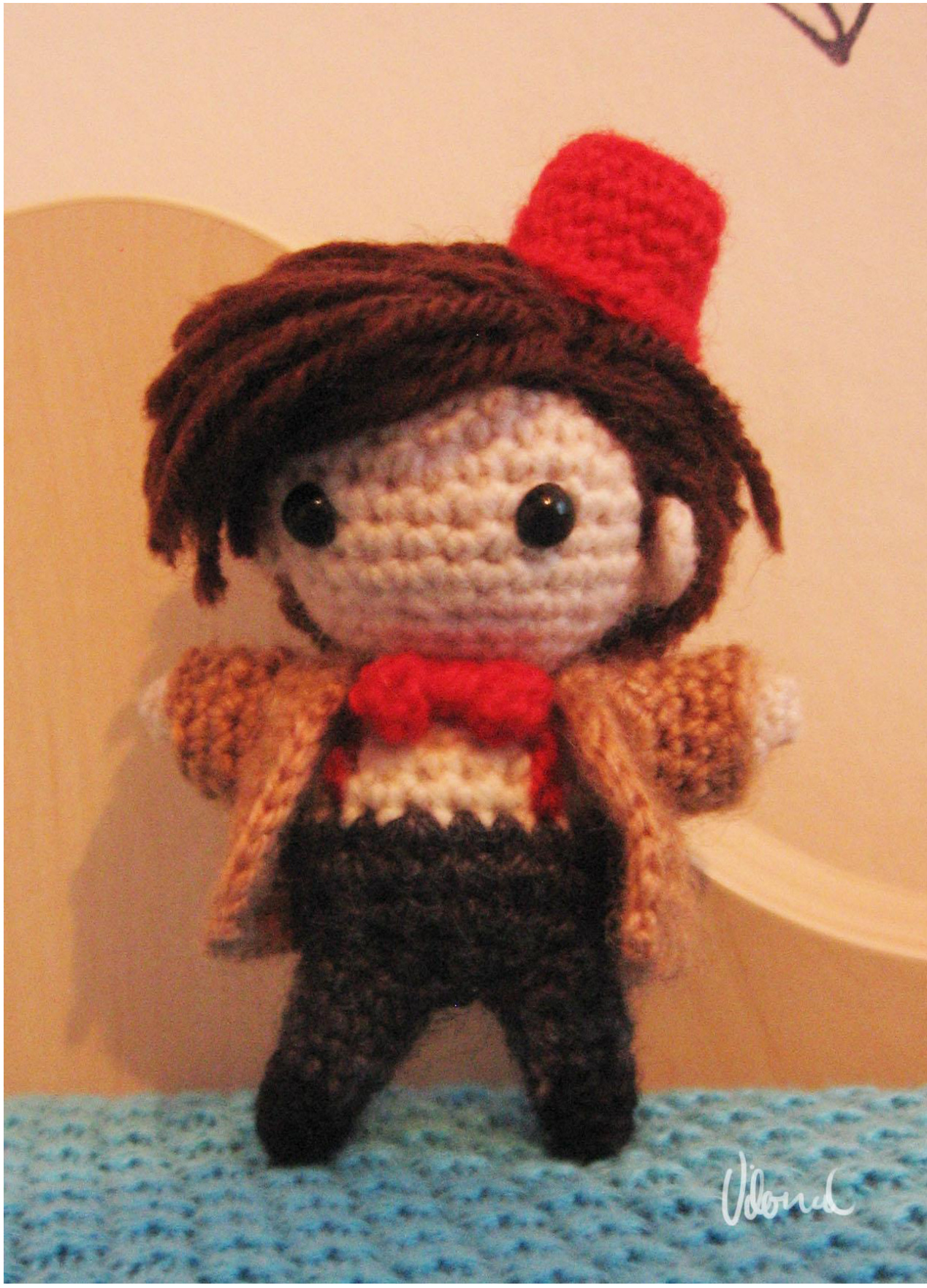 Chibi Eleventh Doctor Amigurumi Crochet Pattern by Vilonal - Detailed Instructions and Materials pattern preview