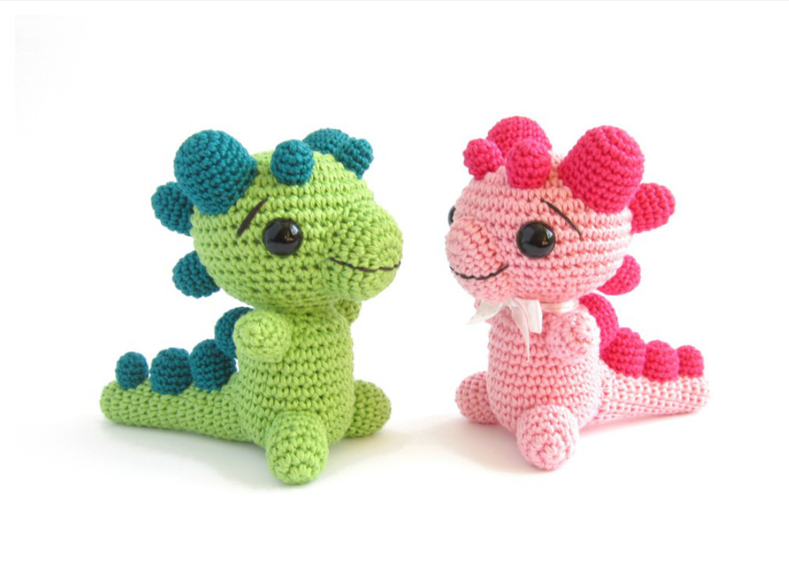 Crochet Pattern for a Baby Dragon Rattle - Detailed Instructions and Tips for Novice Crocheters pattern preview