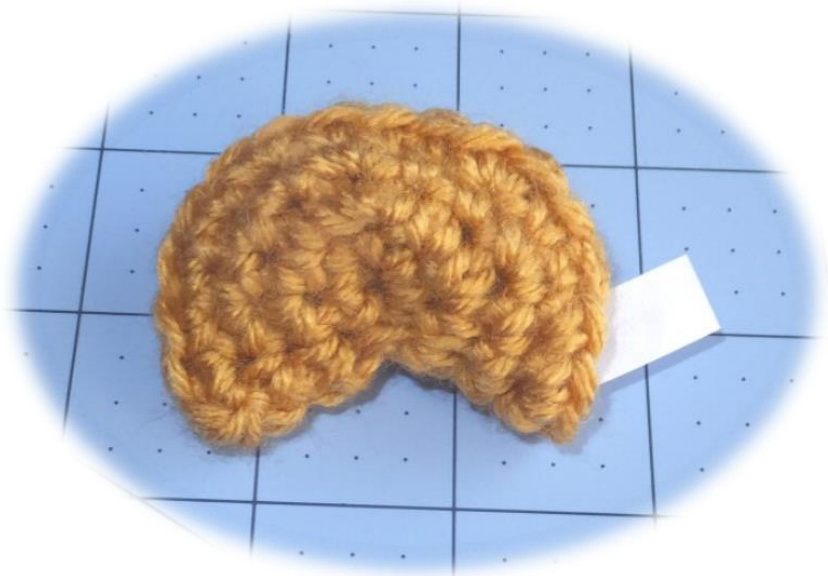 Fortune Cookie Crochet Pattern: Easy DIY Instructions for Customized Celebrations and Festivals pattern preview