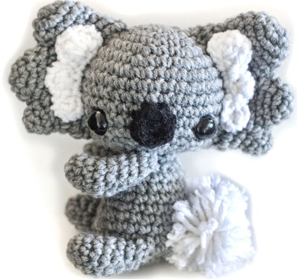 Koala Amigurumi Crochet Pattern with Detailed Instructions and Materials List pattern preview