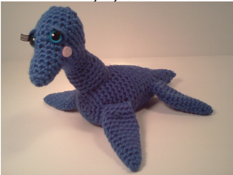 Amelia Plesiosaur Ami'Pal: Detailed Loch Ness Monster Amigurumi Softie Pattern by Mary Walker pattern preview