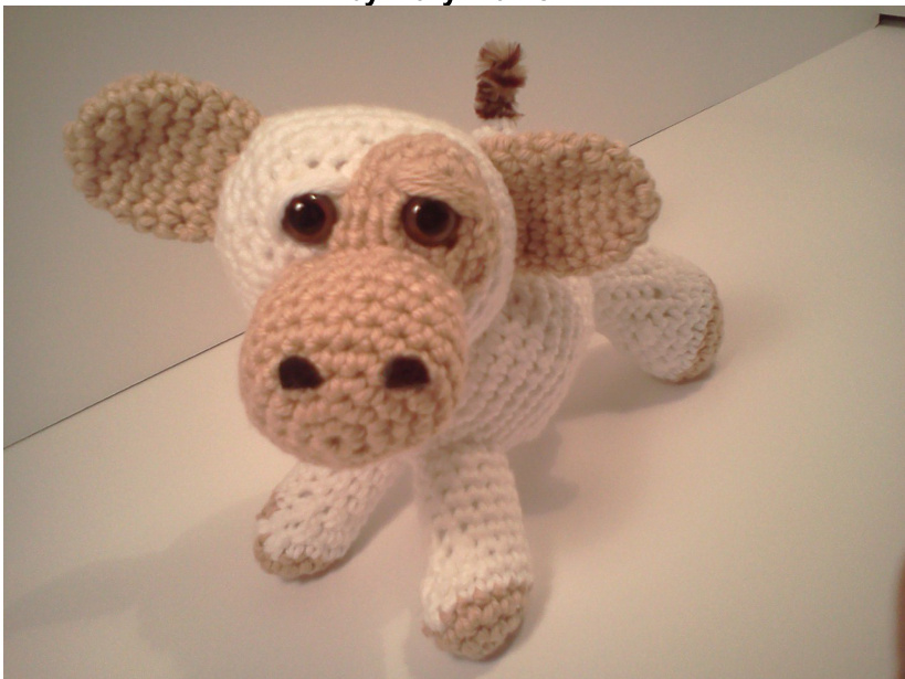 Emma Baby Cow Ami'Pal Amigurumi Stuffed Calf Pattern by Mary Walker - Detailed Crochet Instructions pattern preview