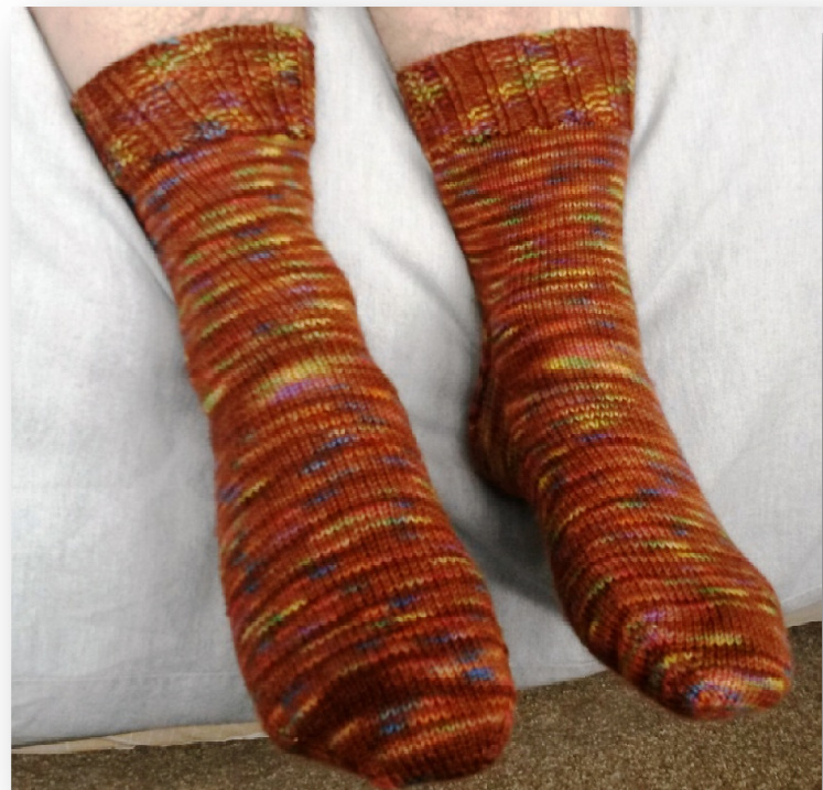 Vanilla Sock Pattern with Gusset and Reinforced Heel - Detailed Instructions for Toe-Up Knitting pattern preview