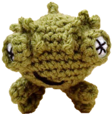 Heads or Tails? Chameleon Amigurumi Pattern by Rosaura Valdez - Detailed Crochet Instructions pattern preview