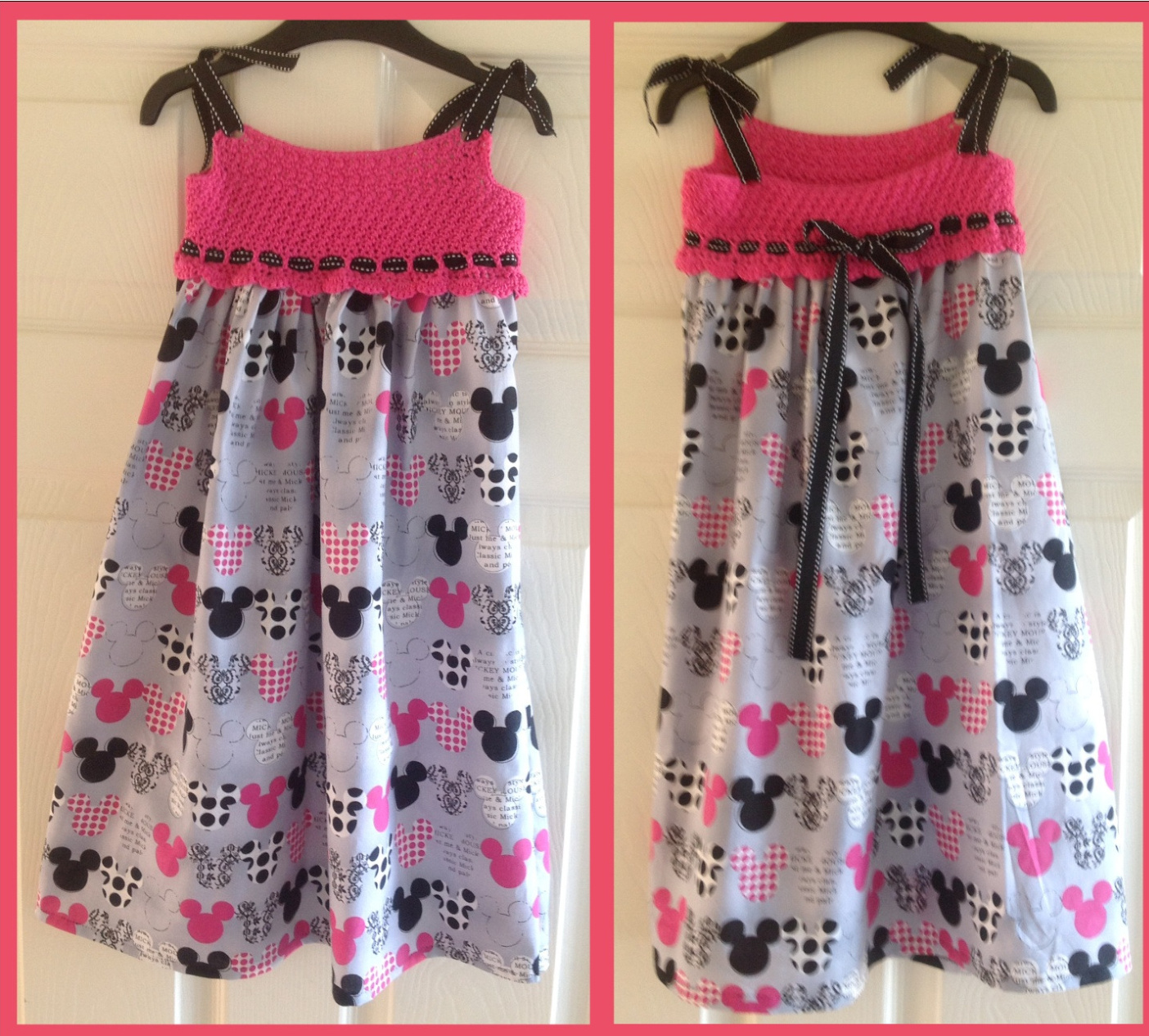 Crocheted Lorelei Dress Pattern for Kids with Adjustable Straps and Gathered Skirt Tutorial pattern preview