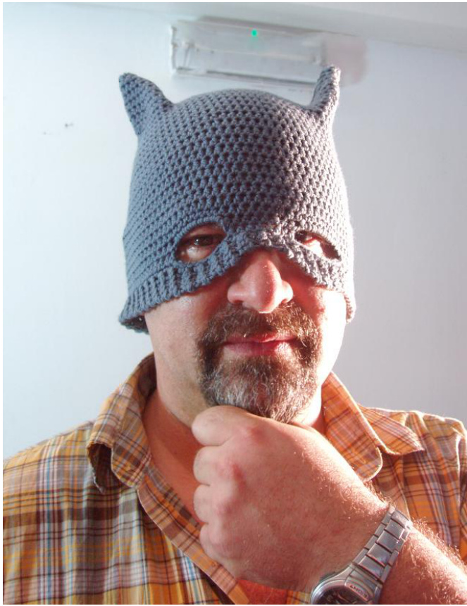 Crochet Pattern for Batman Beanie Hat with Adjustable Sizing and Detailed Instructions pattern preview